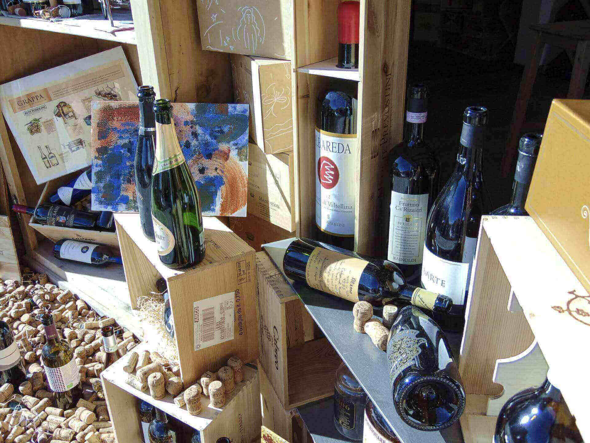 Bottiglie in esposizione - Vino e Co